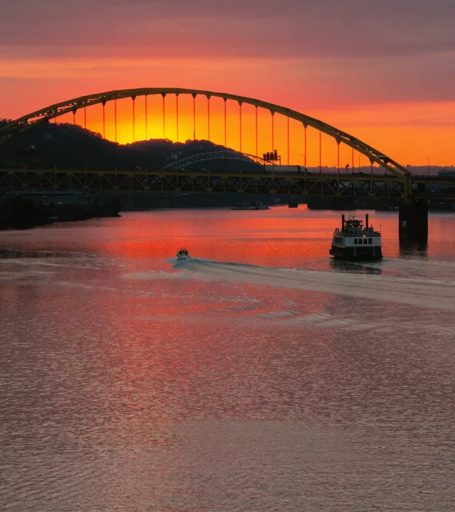 1st Place 2015 Photo Contest Winner - Fort Pitt Bridge at Sunset | Doug Knoll